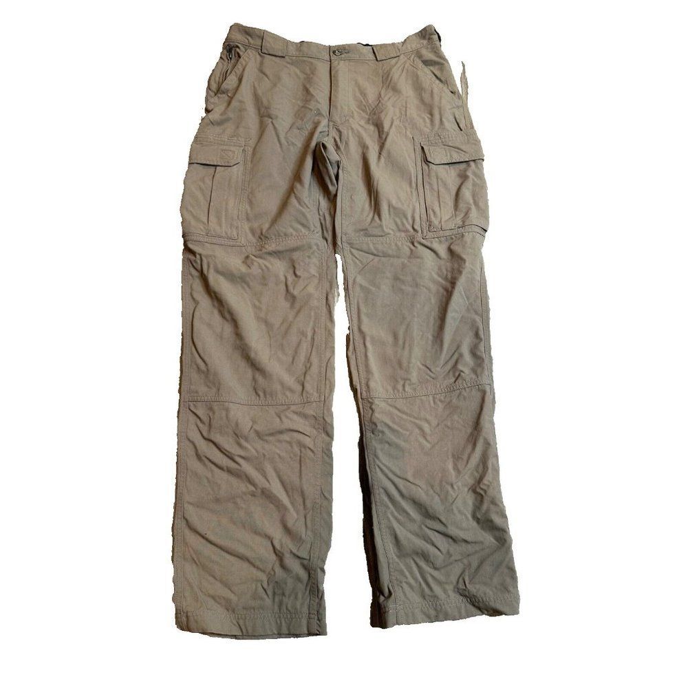 Duluth Trading Co Men's Nylon Outdoor Cargo Hiking Pant Beige XLx36